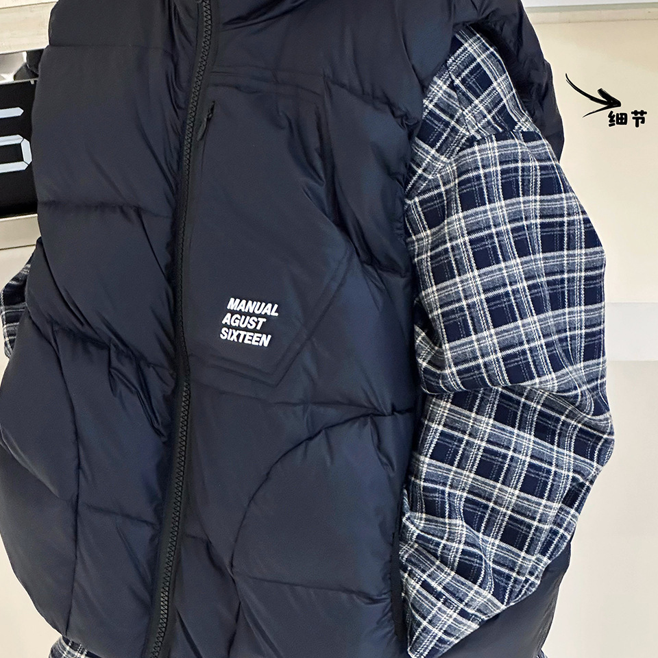 【青少年】儿童羽绒马甲冬款中大童90白鸭绒背心男女童保暖外套潮 - 图3