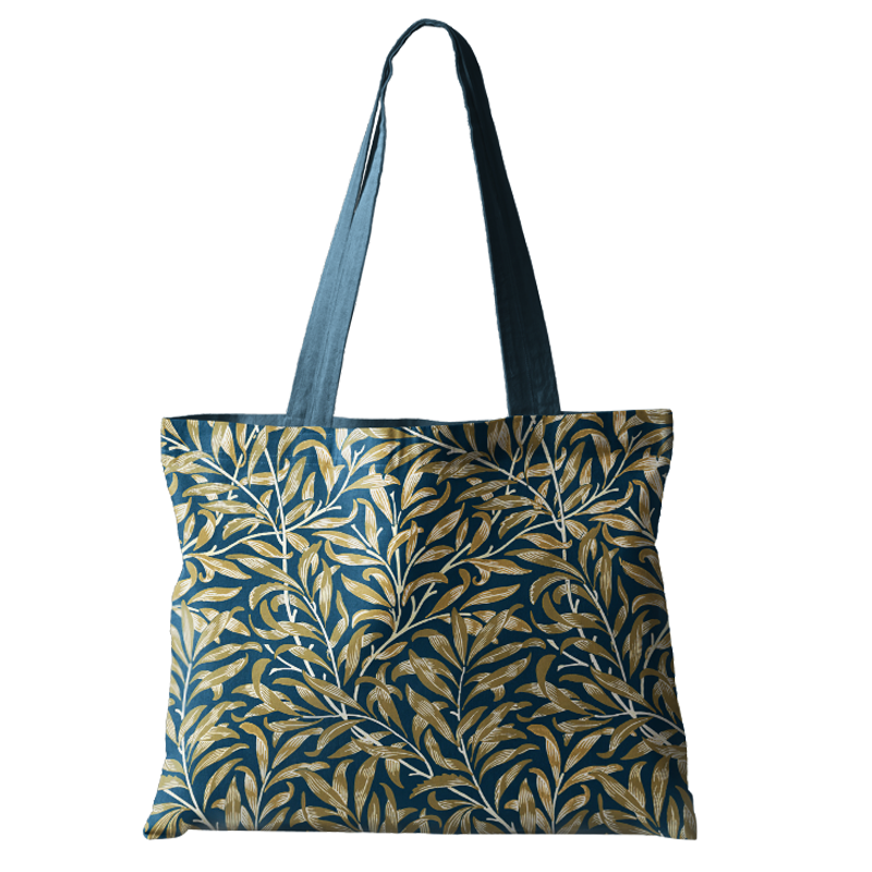 威廉叶纹经典时尚横版拉链布包定制布包手提袋单肩包书包托特包 - 图3