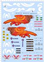 Car model 1:42 Bus bus (bus sticker) General sign special water sticker (68335)