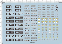 Special Water sticker (64400I) for the base station hangover number (digital) of the model Gnau base