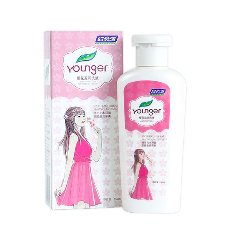 妇炎洁樱花盈润洗液150ml护理液 妇炎洁恒方私处洗液