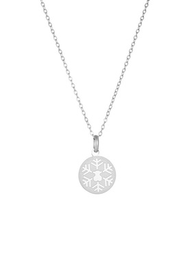 雪花小熊耳钉欧美百搭圆形小熊女款项链时尚潮流前沿