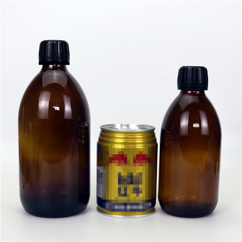 500ml棕色小口化学试剂瓶玻璃500ml口服液药水瓶茶色样品空瓶带盖 - 图0