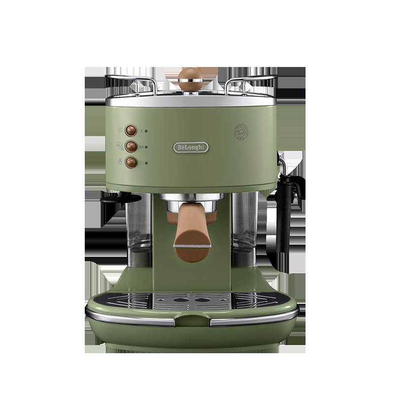 Delonghi/德龙ECO310 家用办公室小型半自动意式咖啡机泵压式复古 - 图0