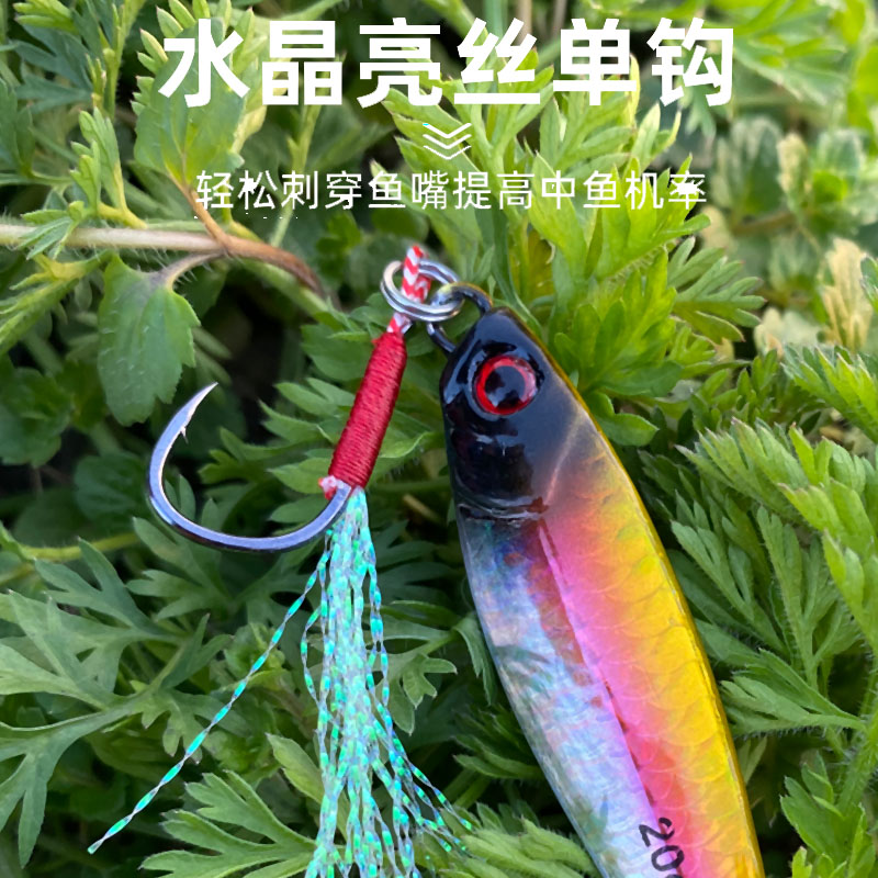 铁板路亚饵远投翘嘴专用路亚假饵套装海钓通杀鱼鳞纹vib亮片鱼饵 - 图2