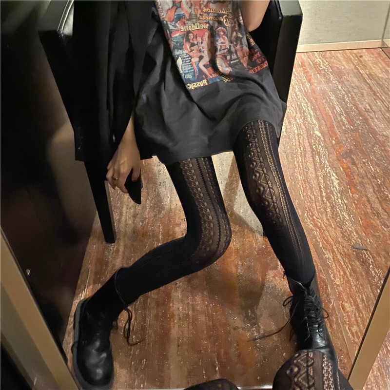 性感蕾丝花纹丝袜女超薄款网红镂空网格渔网袜黑丝打底连裤jk袜子,淘宝优惠券,粉丝福利购,淘宝优惠卷