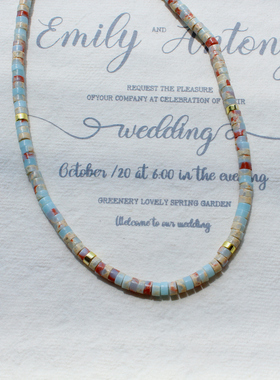 女不怕水不掉色锁骨链