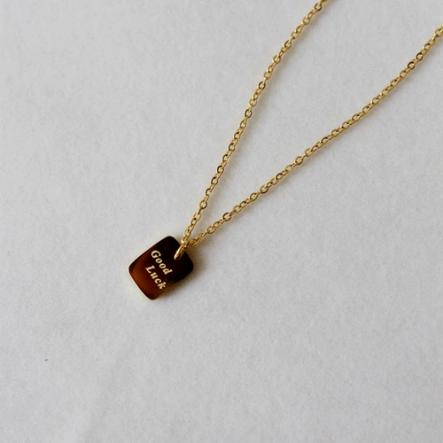 Золотое изысканное ожерелье, подвеска с буквами, брендовая короткая цепочка до ключиц, простой и элегантный дизайн