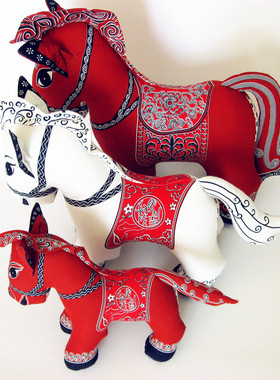 生肖手工布艺玩偶摆件