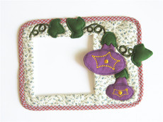 Декор для выключателя 单面板开关套 双开关贴 布艺