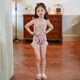 0769168 ຊຸດລອຍນໍ້າເດັກນ້ອຍແບບສິ້ນປີ້ນກັບກັນໃນລະດູຮ້ອນ 2026 ຮູບແບບໃຫມ່ຂອງເດັກຍິງຊຸດລອຍນ້ໍາທີ່ສູງແລະເບິ່ງດີ