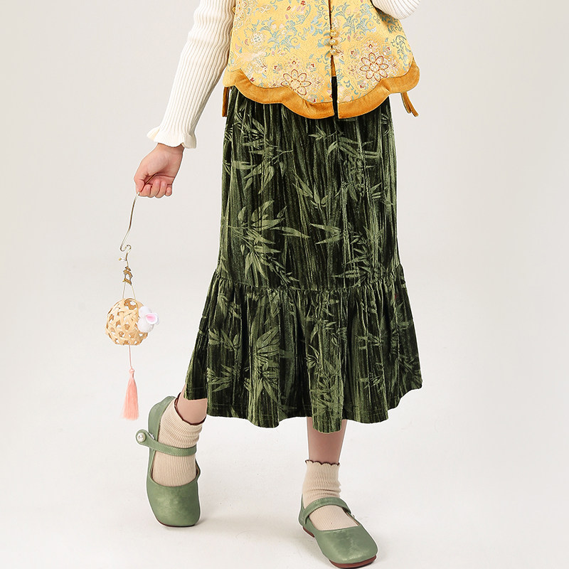 女童套装2025秋冬新款新中式汉服儿童洋气中国风马甲半身裙两件套,淘宝优惠券,粉丝福利购,淘宝优惠卷