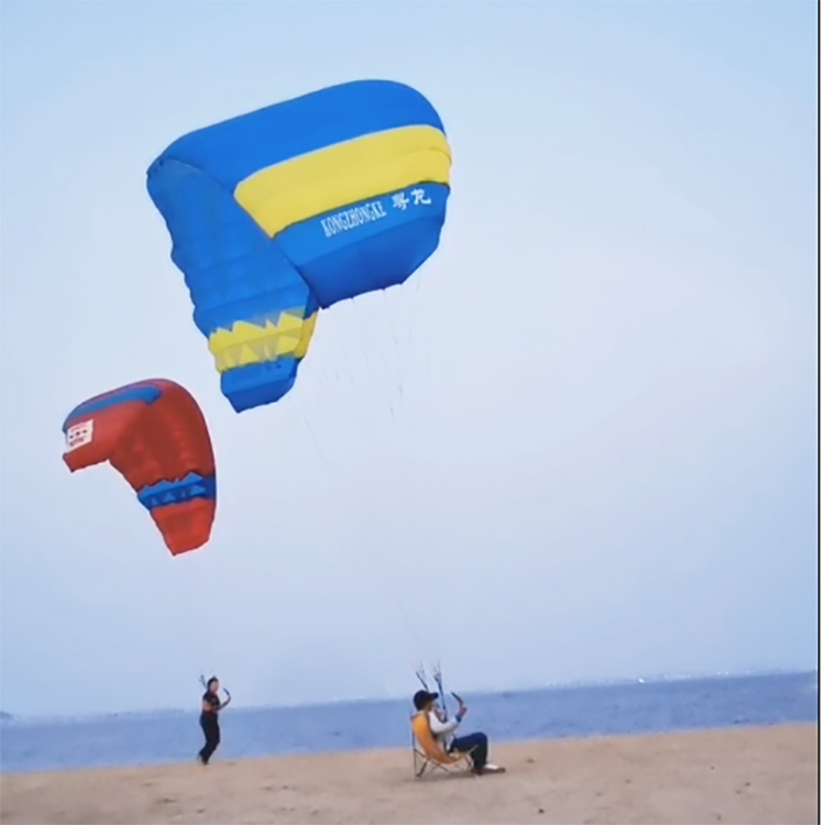 成人滑翔伞装备 无动力单片滑翔伞 培训斗伞飞坡神送训练袋 - 图0