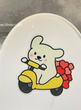 可爱小狗香味马桶盖贴画装饰