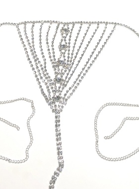 欧美流苏闪钻夜店比基尼身体链