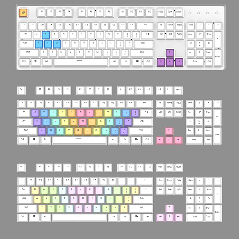 【特价】双色透光键帽机械键盘键帽104键87键ABS材质PBT热升华OEM-图3