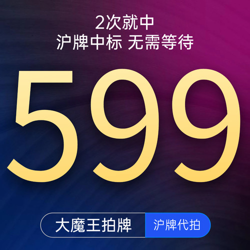 大魔王拍牌代拍沪牌竞拍沪牌代拍车牌拍沪牌拍上海车牌沪牌企业牌 - 图1