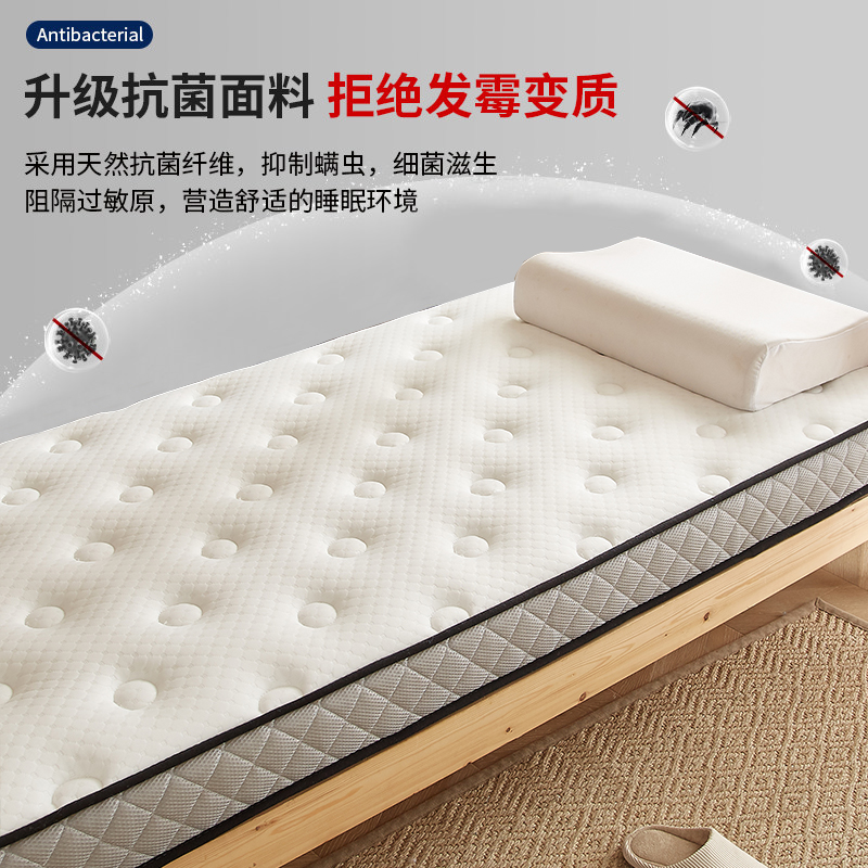 乳胶床垫软垫学生宿舍单人床褥子90x190cm海绵垫子租房专用1.2米 - 图0