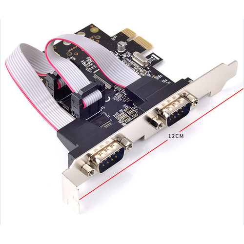 西霸E1-PCE9922-2S PCI-E转串口卡 扩展2口RS232拓展卡DB9针COM卡 - 图0