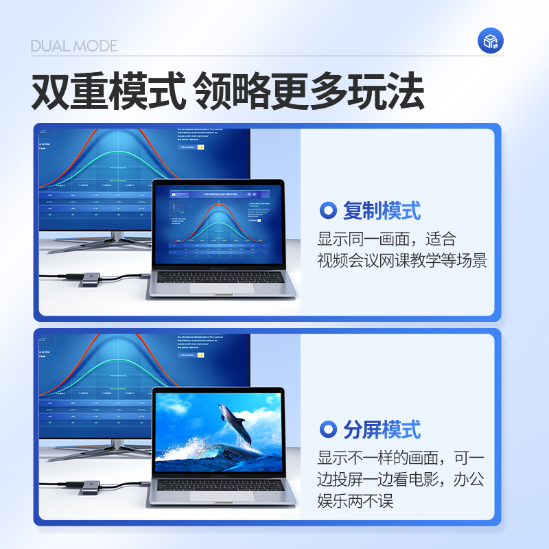 优越者USB转HDMI/VGA扩展坞音频电脑投影仪高清转笔记本外置显卡