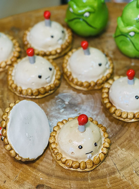 瓷蓓高温釉下彩手捏纯手绘陶瓷植物大战僵尸手办玩具土豆地雷窝瓜