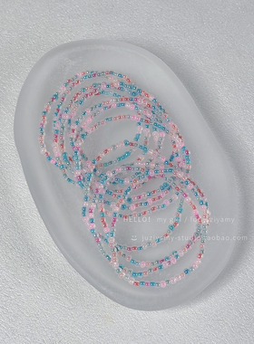 【夏鸣】橘子yamy手腕间的彩虹3mm彩色多巴胺手链闺蜜手串女 包邮
