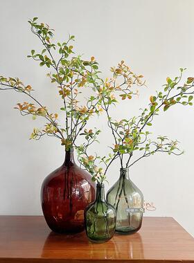 仿真单支海岛春花叶枝花枝假花艺摆件景观绿植树客厅玄关装饰摆设