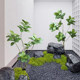 Simulated green plant, rich banyan tree, Bengal banyan indoor living room, floor-standing potted plant decorative ornaments, high-end bionic plants