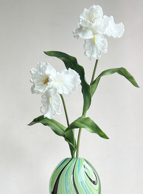 特丽卉/高仿真单支PU鸢尾花