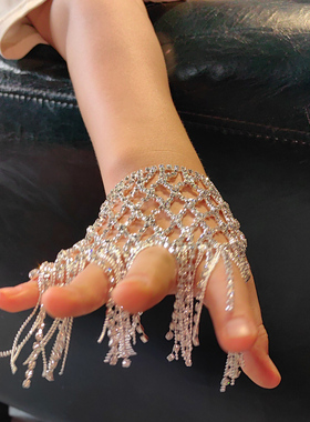 街舞蹈比赛爆闪水钻走秀表演饰品