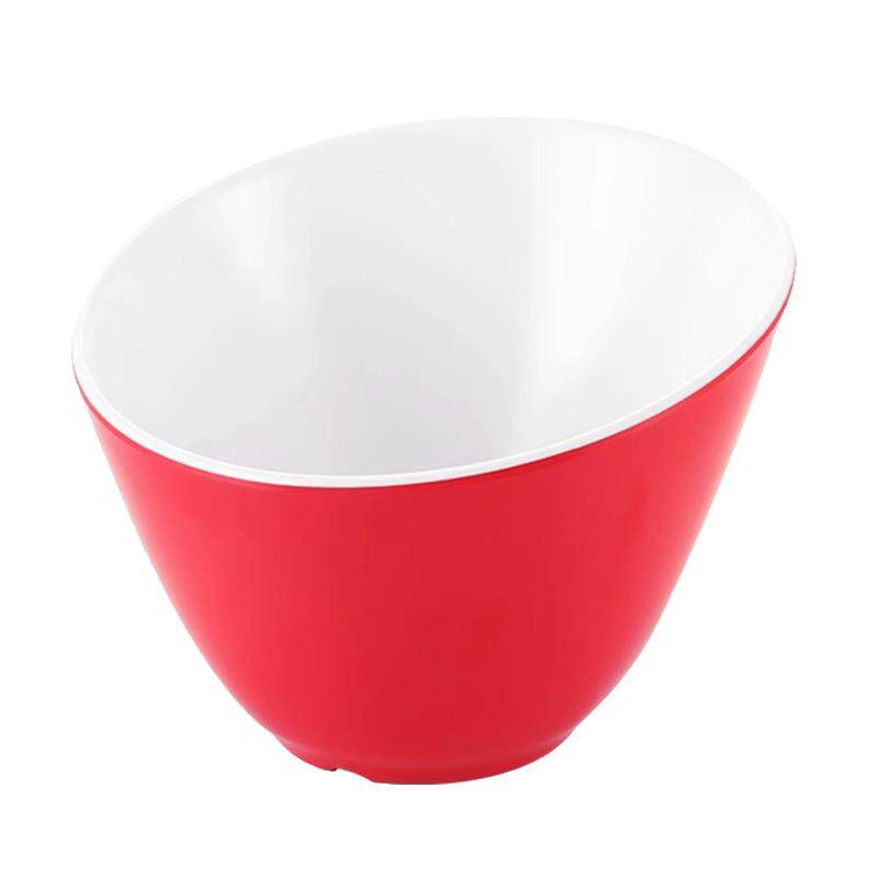 斜口碗密胺生菜碗青菜碗调料碗自助火锅店餐具酱料碗生菜桶蔬菜碗