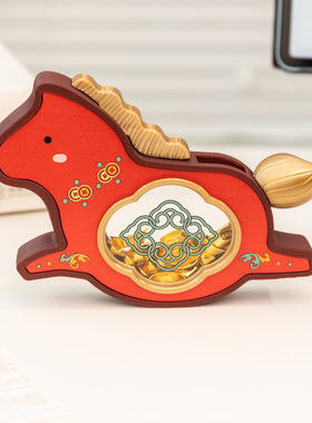 马上有钱金元宝摆件工位好运装饰