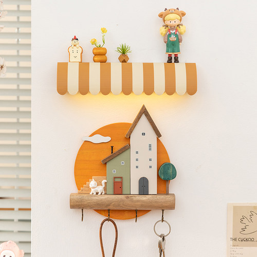 阿楹 可爱人体感应灯磁吸盲盒置物架过道入户门楼梯氛围小夜灯画 - 图1