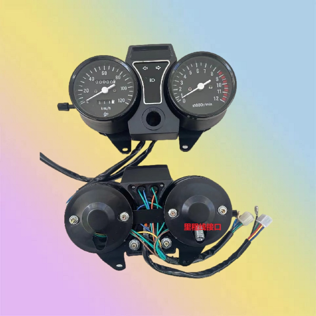 Three wheel motorcycle instrument odometer tachometer
