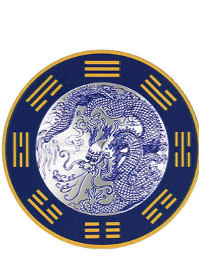 水龙头上用青龙牌直径8厘米一贴即可中式合金自粘贴