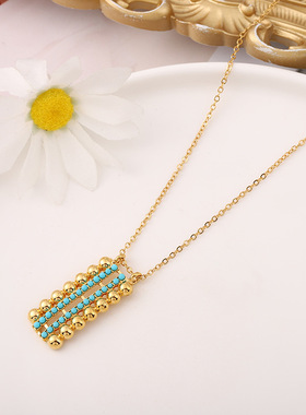 民族风项链蔓笛钛钢首饰套装