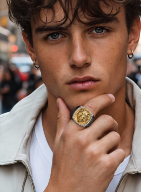 暗黑系925银芬里尔巨狼开口戒指