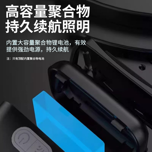 LED头灯可充电头戴式强光感应特亮手电筒小型便携式夜钓鱼灯 - 图0