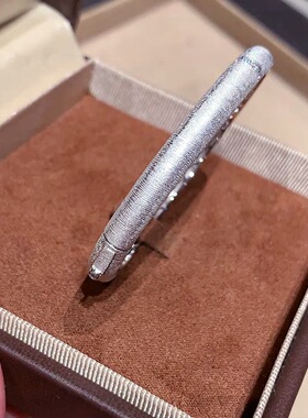 S925纯银复古精工高级感宫廷风手工拉丝排钻手镯轻奢百搭手环女