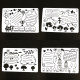 Kindergarten Growth Manual Cartoon Painting Template Small A4 Typesetting-Free Baby Photo Album Student Handwritten Newspaper Drawing Ruler