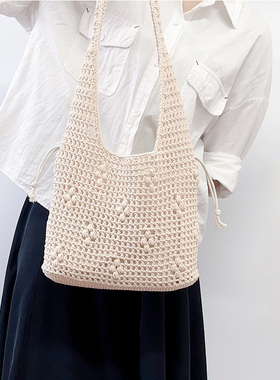 Mcroche魔织ins毛线手工diy编织材料包新手钩针韩系单肩托特包