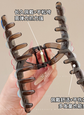 大号花朵头发抓夹女高级感