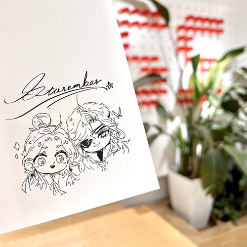 天官赐福实体书漫画 中信书店 银蝶书签+Q版角色贴纸+绘师印签 天官赐福1 墨香铜臭原著 - 图1