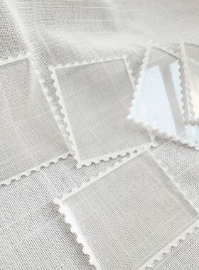 4*5cm 亚克力邮票冰箱贴 手工diy材料片 一面自带高透胶