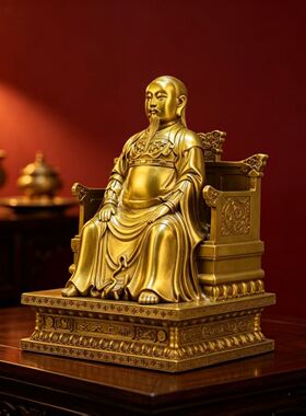 铜玄天上帝摆件真武大帝铜像玄武大帝武当山玄武神桌面金殿祖师爷
