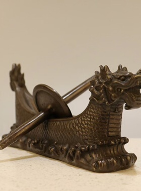 仿古纯铜龙头药捻子药碾子中医堂中药铺药店制药用品铜器摆件摆设