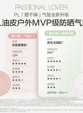 【捧花限定】PL蹭不掉/看不见防晒气垫油皮控油遮瑕干皮保湿服帖.