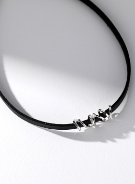 做个酷酷的女孩纯银颈链