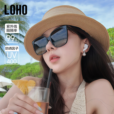 2025白色墨镜LOHO时尚防晒百搭女
