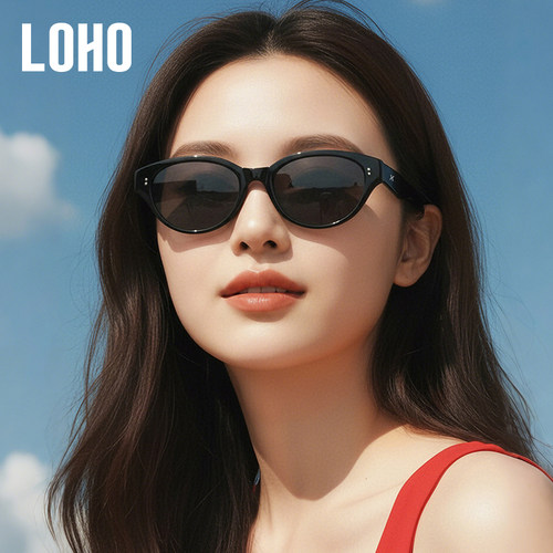 【形象升级】LOHO猫眼墨镜女款26新适合方圆脸防晒近视偏光太阳镜 - 图2